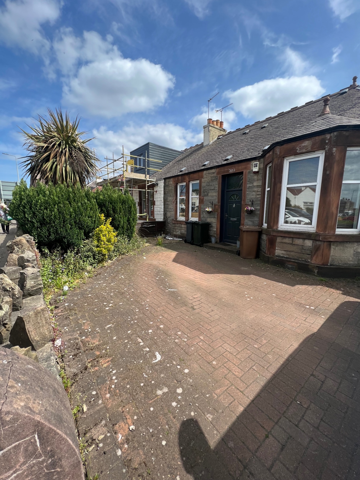 Corstorphine Tobermore Tegula Bracken Driveway - Before installation
